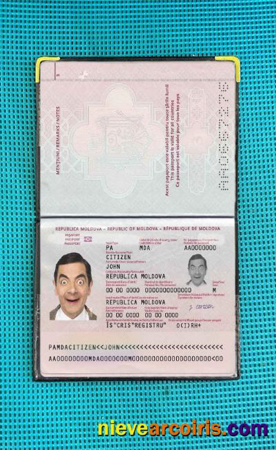 Moldova passport (2014-present) photolook